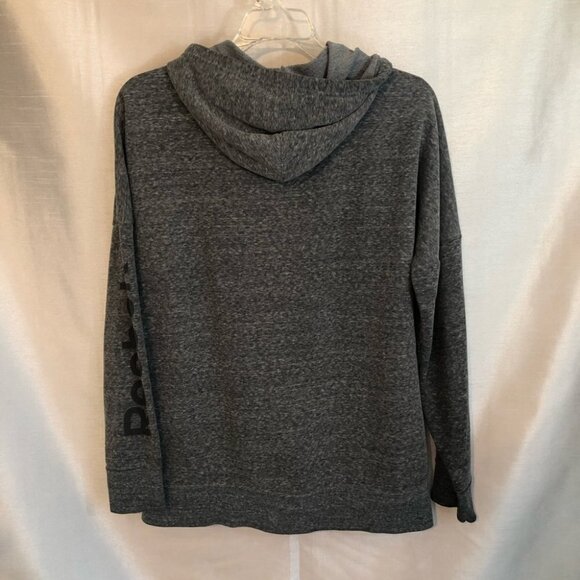 Reebok Ladies Med Full Zip  Hoodie in Heathered Grey with Logo down the arm - Picture 10 of 11